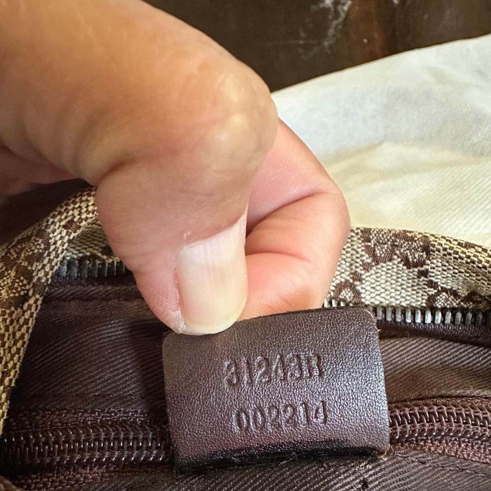 Gucci Beige Brown GG Canvas Crossbody Bag - Picture 12 of 14